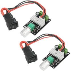 XINGYHENG 2Pcs DC Motor Governor 6V12V24V 3A Adjustable Speed Controller Regulation Switch 1203BB Variable Speed Pulse Positive Inversion Control Switching Button with Speed Control Knob