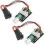 XINGYHENG 2Pcs DC Motor Governor 6V12V24V 3A Adjustable Speed Controller Regulation Switch 1203BB Variable Speed Pulse Positive Inversion Control Switching Button with Speed Control Knob