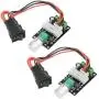 XINGYHENG 2Pcs DC Motor Governor 6V12V24V 3A Adjustable Speed Controller Regulation Switch 1203BB Variable Speed Pulse Positive Inversion Control Switching Button with Speed Control Knob