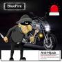 BlueFire Upgraded Motorcycle Security Kit Alarm System Engine Start Arming Disarming Anti-Hijacking Cutting Off Remote