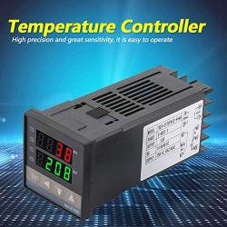 Digital Temperature Controller REX-C100FK02-V×an High Accuracy Temperature Alarm Controller for Motors, Refrigeration or Heating Products