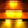 Yifengshun 12-LED Amber Emergency Strobe Light Bar, 18 Flashing Modes Ultra Thin Surface Mount Flashing Grille Light Beacon Hazard Warning Lights for Car Vehicle SUV Truck Pickup ATVs (2pcs)