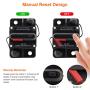 Motoparty 150 Amp Circuit Breaker Switches with Manual Reset Fuse Inverter for Car Marine Trolling Motors Boat ATV DC 12V -42V Waterproof Current Overload Protection(150 A)