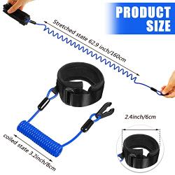 2 Pieces Stop Kill Safety Lanyard Boat Engine Emergency Stop Switch Outboard Engine Switch Lanyard Emergency Cut off Cord Safety Lanyard Cord Replacement for Most Board Engine(Blue)