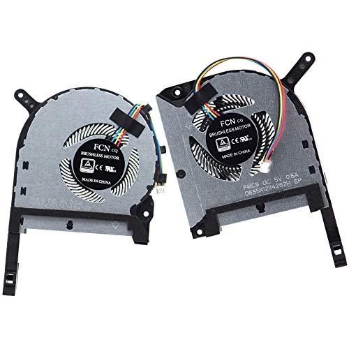 Deal4GO CPU Cooling Fan DFS5K12304363H FMLB w/GPU Fan DFS5K12114262H FMC9 for ASUS TUF Gaming Laptop FA506 FX506 FX506LU FA706 FX706 FX505 FX705