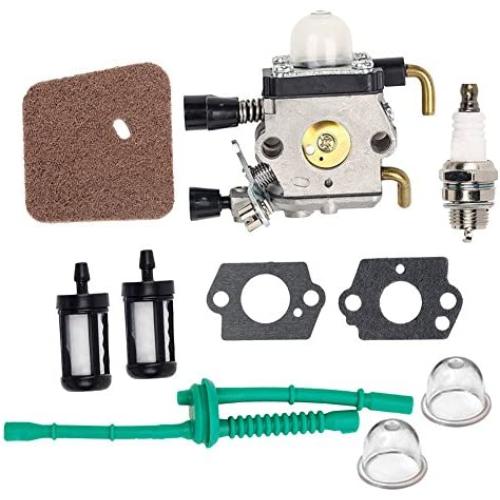HIFROM C1Q-S97 Carburetor with Air Filter Fuel Line Replacement for STIHL FS38 FS45 FS46 FS55 FS45C FS46C FS55C FS55R FS55RC Trimmer KM55 KM55C Kombi Motor