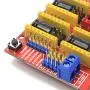 RATTMMOTOR CNC Controller Kit CNC GRBL Shield Board V3 Expansion Board with 4pcs DRV8825 Stepper Motor Driver with Heatsink Compatible with Arduino IDE Sutitable for CNC Router Machine, 3D Printer
