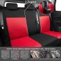 CAR PASS Rainbow Universal Fit 3D Air Mesh Car Seat Cover with 5mm Composite Sponge Inside,Airbag Compatible (Black Red)