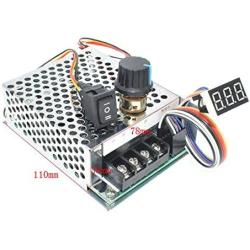 tatoko DC Motor Speed Controller 10V-55V 12V 24V 36V 40A Stepless DC Motor Speed Controller with Forward-Brake-Reverse Switch,Ajustable Potentiometer &Digital Display