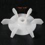uxcell Motor Fan Blade 115mmx14mm D Shape Bore White Engineering Plastic with 6 Vanes 2pcs