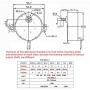 Fielect Synchronous Motor AC 24V 4-5RPM Turntable Motor CW/CCW Direction 4W TYC-50 Horizontal Hole Shaft