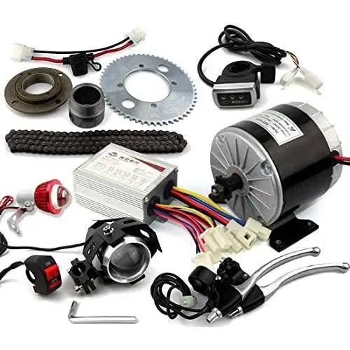 Moteur Électrique Compact 350W 24V/36V sans Boîte de Vitesse pour Trottinette/Vélo avec Chaîne 25H, Roue Dentée et Frein à Cassette. Moteur Électrique Compact 350W 24V/36V sans Boîte de Vitesse pour Trottinette/Vélo avec Chaîne 25H, Roue Dentée et Frein à Cassette.