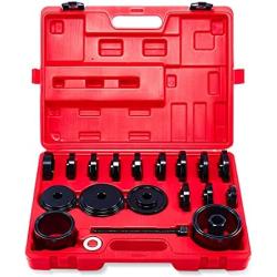 Orion Motor Tech 23-Piece FWD Front Wheel Drive Bearing Adapters Press Kit Puller Set Replacement Installer Removal Automotive Mechanics Tool Kit