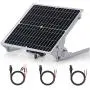 SUNER POWER 24V Waterproof Solar Battery Trickle Charger & Maintainer - 20 Watts Solar Panel Built-in Intelligent MPPT Solar Charge Controller + Adjustable Mount Bracket + SAE Connection Cable Kits SUNER POWER 24V Waterproof Solar Battery Trickle Charger & Maintainer - 20 Watts Solar Panel Built-in Intelligent MPPT Solar Charge Controller + Adjustable Mount Bracket + SAE Connection Cable Kits