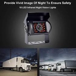 DVKNM Upgrade Backup Camera Monitor Kit,7-inch LCD-HD,IP69 Waterproof Rearview Reversing Rear View Camera Monitor Truck/Trailer/Semi-Trailer/Box Truck/RV/Pickup Truck/— HD Transmission—(TZ101)