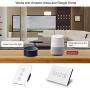 US WiFi Smart Timer Switch Glass Panel Wall Touch Curtain Roller Shutter Electric Motor Switch Controller by Tuya Smart Life App Voice Remote Control Works with Google Home Alexa for Smart Home
