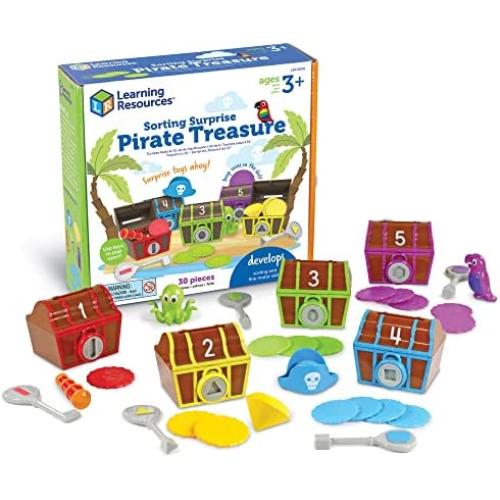 Ressources d'apprentissage : Trésor de Pirate Surprise - 30 Pièces, Jeux de Tri et d'Appariement pour Débutants (3+ ans), Jouets pour Développer la Mémorisation Fine et les Compétences Préscolaires. Ressources d'apprentissage : Trésor de Pirate Surprise - 30 Pièces, Jeux de Tri et d'Appariement pour Débutants (3+ ans), Jouets pour Développer la Mémorisation Fine et les Compétences Préscolaires.