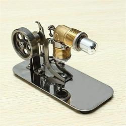 Stirling Engine Motor Stirling Engine Mini Model Puzzle Scientific Experiments Equipment High Temperature Physical Toy (Color : Gold, Size : One Size)