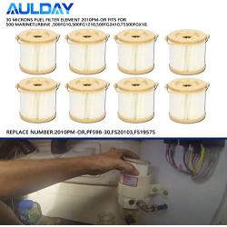 2010PM-OR 8PCS AULDAY 30 Microns Fuel Filter Element Replacement for 500FH 500FG Marine 500 Series Turbine 500FG30 500FG1230 500FG2430 and 75500FGX30