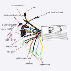 VGEBY Motor Brushless Controller, Waterproof LCD Display Panel and Ebike Scooter Brushless Motor Speed Controller Kit