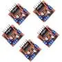 Kiro&Seeu 5PCS L298N Motor Drive Controller Board Module Dual H Bridge DC Stepper Motor Compatible with Ar-duino Electric Projects Smart Car UNO MEGA R3 Mega2560 (298N-MD-5pcs)