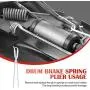 Orion Motor Tech 8pc Drum Brake Tool Kit, Drum Brake Tool with Drum Brake Spring Tool, Brake Spring Compressor, Brake Spring Pliers, Drum Brake Adjusting Tool, Brake Spoon Set, Brake Drum Tool Kit