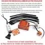 yifengdongli 120A Brushless Sensored ESC Support Sensor Sensorless Brushless Motor for 1:10 1:12 RC Car Orange, 40x30x35