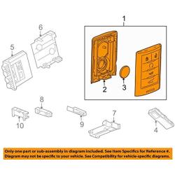 General Motors 22865375, Remote Control Transmitter for Keyless Entry and Alarm System