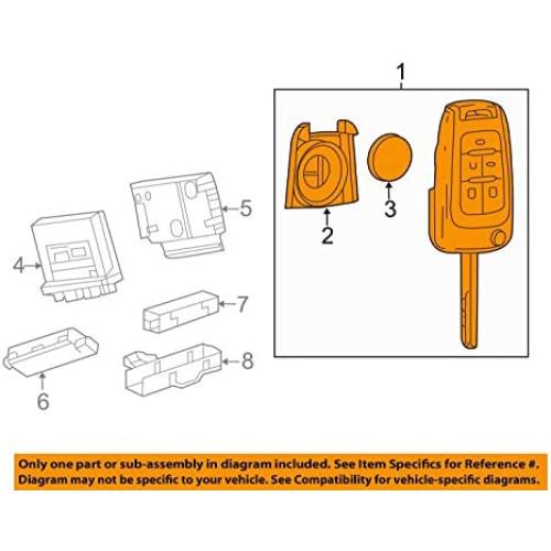 General Motors 13586785, Remote Control Transmitter for Keyless Entry and Alarm System