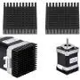 3D Printer Aluminum Heatsink Cooling Radiator, Compatible with NEMA 17 42 Stepper Motor Black