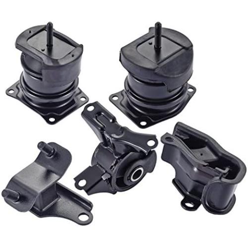 ENA Engine Motor Trans Mount Set of 5 Compatible with Honda Acura 1998 1999 2000 2001 2002 Accord 3.0L 1999 2000 2001 2002 2003 TL 3.2L Replacement for A6592 A6552 A4507 A6582 A6579