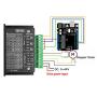 DaFuRui TB6600 Stepper Motor Driver，4A 9-42V TB6600 32 Subdivision for Nema 17/23 Stepper Motor Driver CNC Controller Single Axes Hybrid Stepper Motor