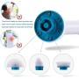 Electric Spin Scrubber,360 Cordless Bathroom Scrubber with 3 Replaceable Cleaning Shower Scrubber Brush Heads,Bathroom Scrubber with Adjustable Arm for Tile, Tub, Sink, Dish, Grout, Wall, Kitchen