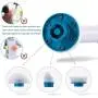 Electric Spin Scrubber,360 Cordless Bathroom Scrubber with 3 Replaceable Cleaning Shower Scrubber Brush Heads,Bathroom Scrubber with Adjustable Arm for Tile, Tub, Sink, Dish, Grout, Wall, Kitchen