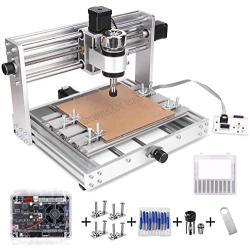MYSWEETY CNC 3018 MAX Engraver Machine, GRBL Control DIY CNC Machine with 200W Spindle Motor, 3 Axis Pcb Milling Machine, Wood Router Engraver with Offline Controller and ER11 and 5mm Extension Rod