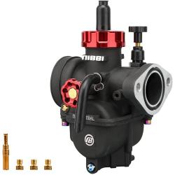 NIBBI Carburetor PE19mm,fit 50cc—125cc Motorcycle Engine with Carb Jets for YAMAHA KAWASAKI SUZUKI Apollo Dirt Bike Mini Bike SSR TTR KYMCO SYM TAOTAO CG125/CG150