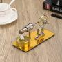 NC Hot Air Stirling Engine Model Toy Micro Engine Generator Motor Toy Physics Gift