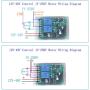 Wireless Remote Relay Switch DC 12V-48V 24V 36V 2 Channel Multi-Function Remote Control Switch, 433Mhz Transmitter Receiver for Wireless Garage Door keypad Opener Switch 12V (2X Control 433M)