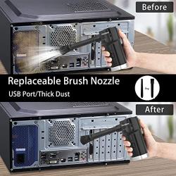 Cordless Air Duster, Blower & Vacuum 2 in 1, Compressed Air Duster, Portable Handheld Electronics Air Duster, Power 77000 RPM Motor, 10000 PA Suction, for Keyboard Car Computer Toys.
