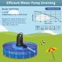 FLUENTPOWER Automatic Pool Cover Pump, 1/4 HP 2310GPH Submersible Water Removal Pump, with Check Valve Adapter, for Swimming Pool, Hot Tub, Boat Covers, Water Beds, Rooftop, Shallow Pit Water