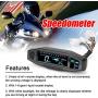 Shkalacar Motorcycle Speedometer Gauge, Mini Universal LCD Motorcycle Meter Speedometer, Digital Odo-Meter Electric Motor Bike Tachometer