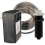 Westbrass ASB-2RB3-07 Sink Top Waste Disposal Air Switch and Dual Outlet Control Box, Raised Button, Satin Nickel