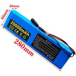 YUWYP E Bike 36V 20Ah Battery E-Bike Battery Pack 18650 Li-Ion Battery 500W High Power E-Bike Bicycle Scooter Motor