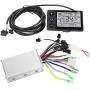 Riuty Motor Controller, Waterproof LCD Display Panel Electric Brushless Controller Kit for Electric Bicycles, Scooters 24V-48V(36V/48V 350W)