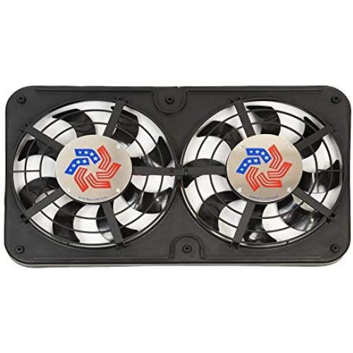 Flex-a-lite 410 Lo-Profile S-Blade Dual Electric Puller Fan