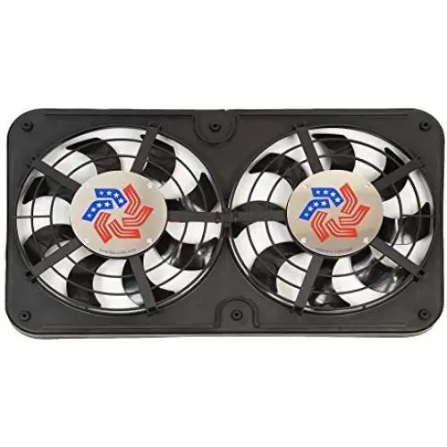 Flex-a-lite 410 Lo-Profile S-Blade Dual Electric Puller Fan