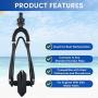 VEITHI Boat Dual Water Feed Motor Flusher, Universal Outboard Motor Flusher with Hose Fittings Flush Kit, Dual Flow Rectangular Cup Muffs, for Flushes Contaminates of Boat Engine