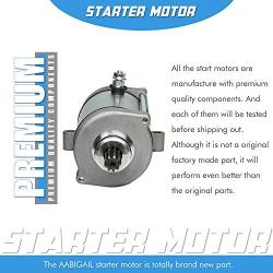 Starter Motor Replacement For Yamaha 600 660 Kodiak/Grizzly 400 450 Motorcycle ATV YFM600/660 YFM450 Rhino 450/660 YXR45F YXR660 Wolverine 450 4WV-81800-00-00 4WV-81890-00-00