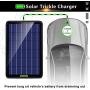 ECO-WORTHY 12 Volt 10 Watt Solar Car Battery Charger & Maintainer, Solar Panel Trickle Charger, Portable Power Backup Kit with Alligator Clip Adapter for Car, Boat, Automotive, Motorcycle, RV