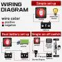 Nilight - 90015A Battery Switch 12-48V Waterproof Heavy Duty Battery Power Cut Master Switch Disconnect Isolator for Car Vehicle RV and Marine Boat (On/Off),2 Years Warranty